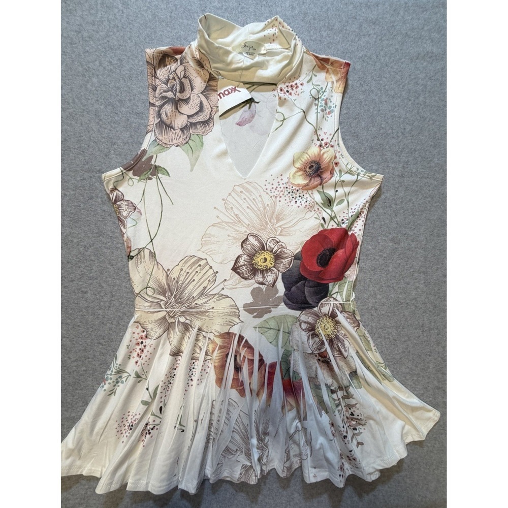 Gaze - Fit and Flare Sleeveless Top Size Med